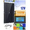 QINGQUE Kit de Panneau Solaire 200W 12V+Contrôleur de Charge Solaire 4...