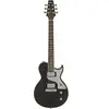 Aria Pro II Hot Rod Collection 718-MK2 Brooklyn Open Pore Black guitare électrique avec plaque de protection en aluminium