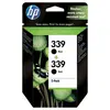2 x HP C 9504 EE, C9504EE/339, No 339, NR 339 original d'encre XXL Noir