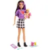 Barbie poupée adolescente Skipper filles 27 cm violet/noir 8-parties