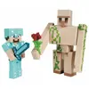 Mattel Minecraft - Assortiment Coffret 2 Figurines- Créer-Un-Bloc