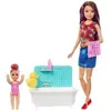 BARBIE Skipper baby-sitter Heure du Bain