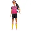 Mattel Barbie - Footballeuse - 60eme Anniversaire - Poupee Mannequin - Theme Metiers
