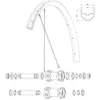 Rayon Mavic Spoke 12F/R 20-Sr AR Edbk 296 mm