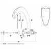Mavic Rayon Aero Cxr 60 C/t Rear Right 10 Unités 252 mm