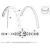 Rayon Mavic Spoke 12FT Seftar3Cd45 BK 278 mm