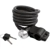 Cadenas à spirale M-WAVE 1800x12 mm Noir avec support clip