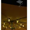EZSOLAR Guirlande solaire type edison 30 lumens 10 ampoules 2700k