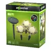 EZSOLAR Lot de 3 bornes solaire design - H 26 x Ø 7,5 cm