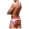 Slip ouvert blanc et rouge
