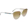Lunettes de soleil Longchamp  LO134S 43028 Lunettes de soleil, Or/Marron, 58 mm