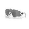 Oakley Jawbreaker - Lunettes de soleil Polished White Prizm Black Cat 3 / Clear