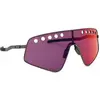 Lunettes Oakley Sutro TI Sweep Gunmetal Mat avec lentille Prizm Road