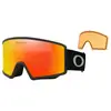 Oakley Target Line L - Masque ski Matte Black Fire Iridium / Prizm Persimmon Cat 3