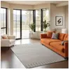 SURYA LIVABLISS Tapis de Salon à Poils Courts Doux Scandinave Bohème LOUNA 160x215cm Gris