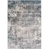 SURYA LIVABLISS Tapis de Salon à Poils Courts Doux Abstrait Moderne NOA 200x275cm Bleu/Gris
