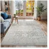 SURYA Tapis vintage oriental gris blanc 160x220 cm JULIETTE