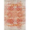 SURYA Tapis vintage oriental orange blanc 160x220 cm JULIETTE