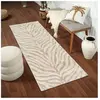 Surya - Tapis de Couloir Zébré Bohème Gris/Beige 80x220 cm