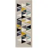 Surya - Tapis de Couloir Scandinave Moderne Multicolore/Gris 80x220 cm