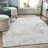 Surya Tapis abstrait moderne gris ivoire 130x180 cm VICTOIRE