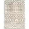 SURYA LIVABLISS Tapis de Salon à Poils Longs Doux Shaggy Bohème NOUR 201x290cm Ivoire/Beige