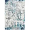 Surya - Tapis Abstrait Moderne Bleu/Gris/Blanc 160x220 cm