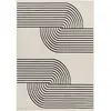Surya Tapis scandinave moderne blanc noir 200x275 cm CONSTANCE