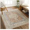 Surya - Tapis Vintage Lavable en Machine Orange/Jaune 160x213 cm