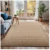 SURYA Tapis d'Extérieur/Intérieur Aspect Jute Beige/Ivoire 160x213 cm