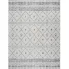 Surya LIVABLISS Tapis de Salon à Poils Courts Doux Berbère Ethnique MYA 120x170cm Blanc/Gris
