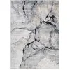 SURYA Tapis abstrait moderne ivoire gris 120x170 cm LYNA