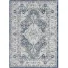 SURYA Tapis Vintage Oriental Bleu/Gris/Jaune 160x220