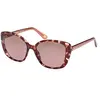 Lunettes Skechers SE6265 rouge marron avec verres polarisés marron