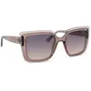 Lunettes de soleil Guess  GU7908 Lunettes de soleil, Beige/Violet, 52 mm