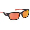 Lunettes adidas Sport SP0092 noir mat rouge clair verres miroirs rouge