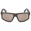 Lunettes Adidas OR0108 marron foncé mat verres à effet miroir marron