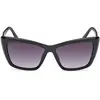 Lunettes de soleil Guess  GU00098 Lunettes de soleil, Noir/Fumée, 55 mm