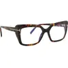 TOM FORD Femme TOM FORD FT5991-B 052 Montures optiques Acétate Havane Carré Normale