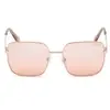 GUESS Femme 0 Lunettes de Soleil, Shiny Rose Gold, 56
