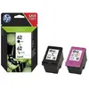 HP 62 pack de 2 cartouches authentiques d'encre noire / trois couleurs