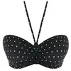 Haut de maillot de bain bandeau armatures noir