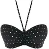 Haut de maillot de bain bandeau armatures noir