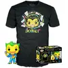 Figurine et T-shirt Funko Pop DC Comics Heroes Batman Joker Taille XL