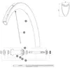 Mavic Rayons Avant Gauches Cosmic Pro Carbon Sl T 271/285 mm