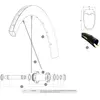 Rayon Mavic Spoke 1F+1 Sat Inx BK / Y 277/271 mm
