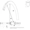 Mavic Rayons Gauches Cosmic Pro Carbon Sl T Disc 2 Unités 279 mm