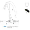 Rayon Mavic Spoke 2FT Sat Inox Yw St 283 mm