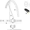 Mavic Rayons Gauches Ksyrium Disc 2018 12 Unités 291 mm