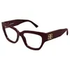 Lunettes de soleil Balenciaga  BB0326O Cadres Optiques, Bordeaux/Transparent, 53 mm